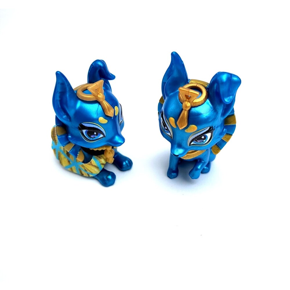 Monster High Doll Cleo de Nile Boo Crew Pet Tut Egyptian Dog Figure Lot of 2